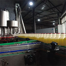PE瓶果味牛奶生產線完工試生產